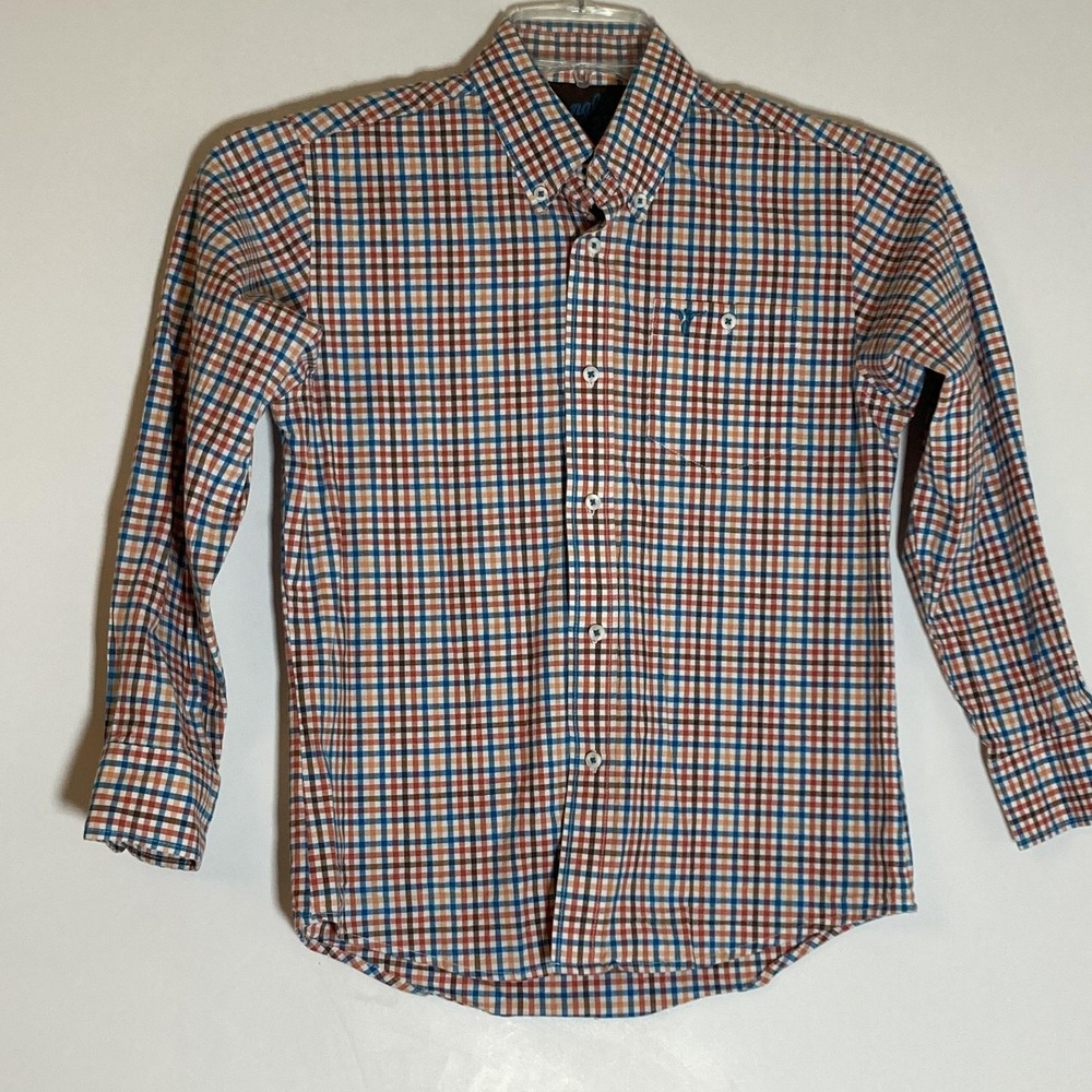 Wrangler 20X Competition Shirt Mens Large Plaid Button Up Western Rodeo Snap